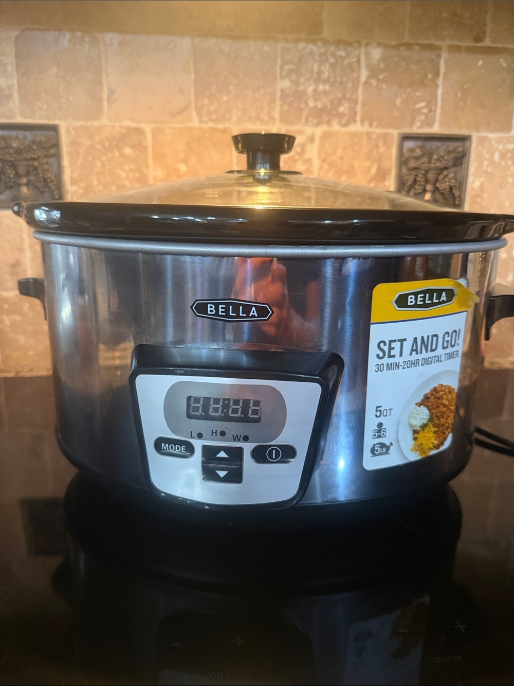 Bella brand 5 quart set and go crock pot